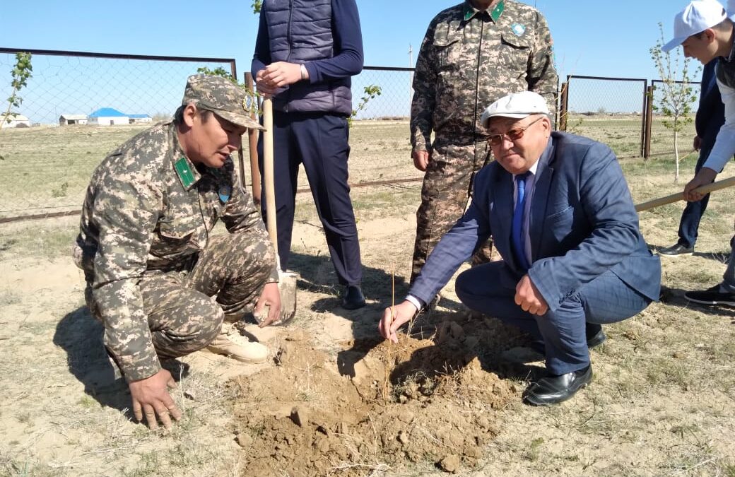 Жаңақұрылыс елді мекенінде Бүкілқазақстандық ағаш отырғызу күні өткізілді
