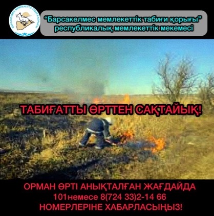 Жаз айларында орманда өрт шығу қаупі артатыны белгілі