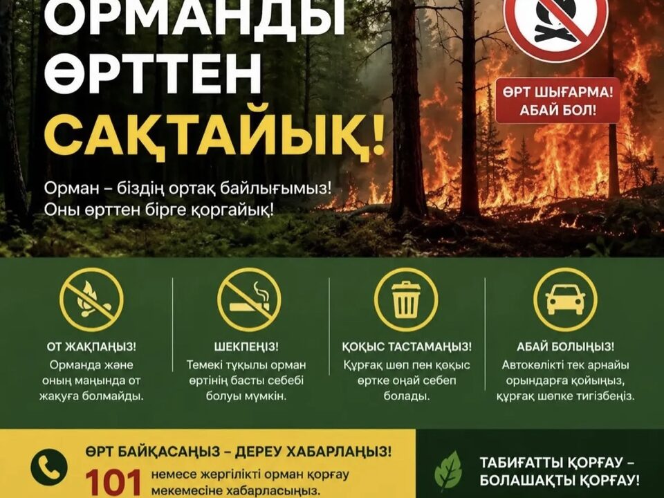 Өрт қауіпсіздігі талаптарын сақтау