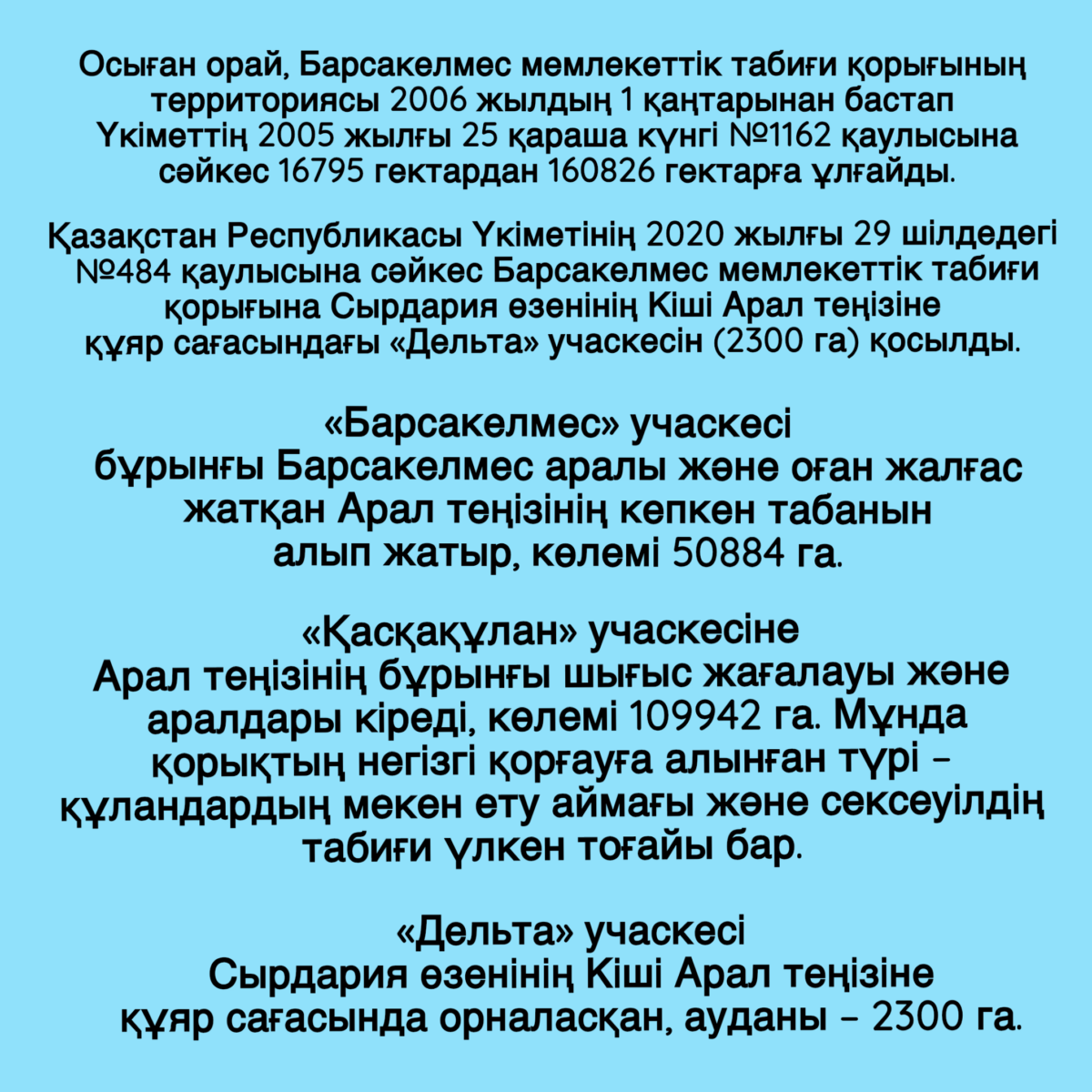 Барсакельмесскому заповеднику 85 лет: история создания