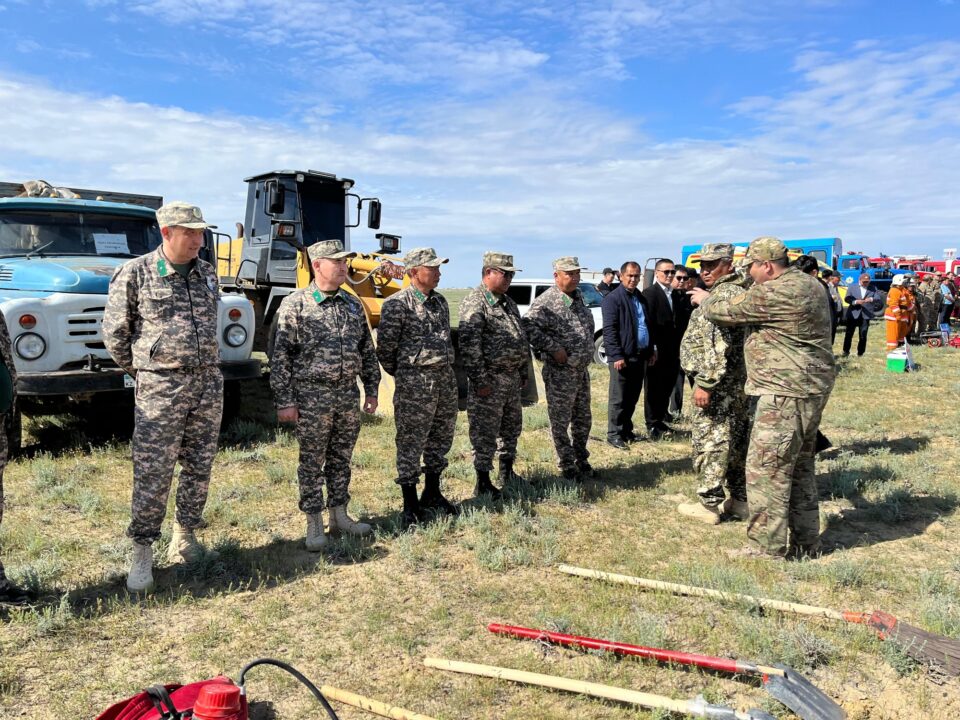 Өртті сөндіру бойынша оқу-жаттығулар өтті