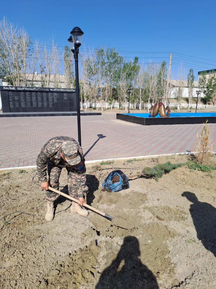 Көркейту-көгалдандыру жұмыстары жүргізілді