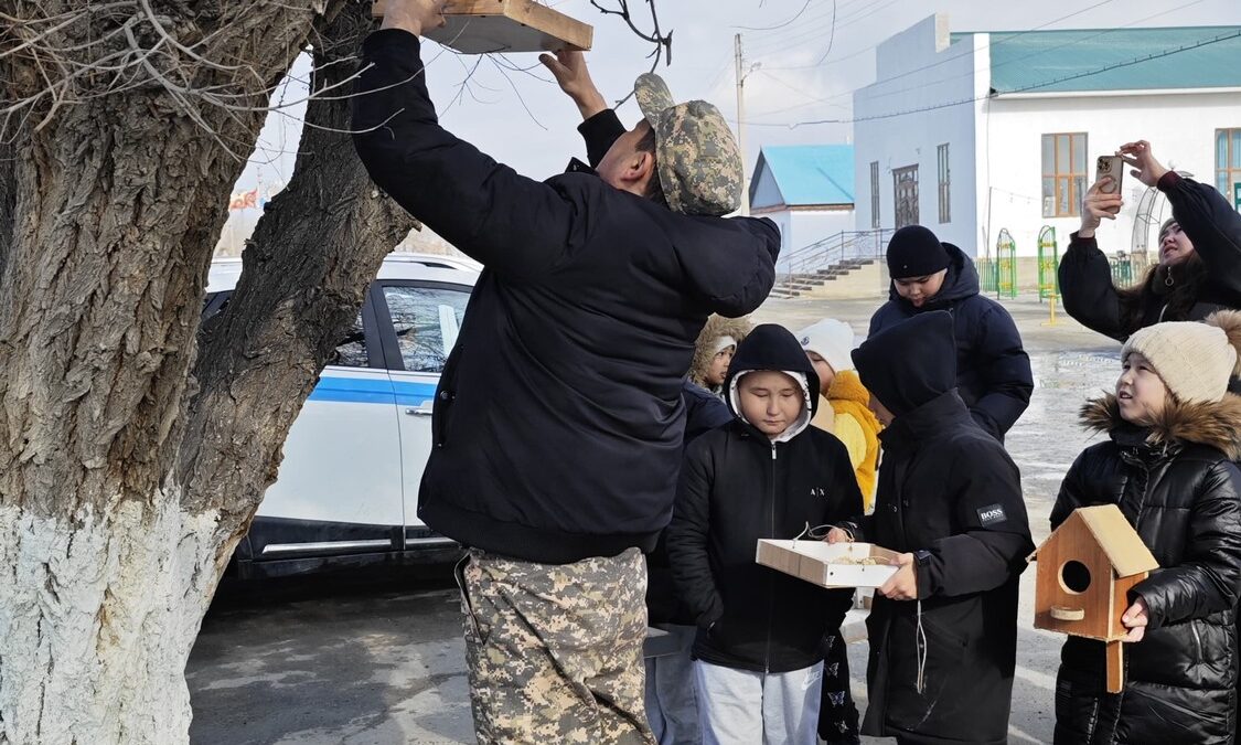 Құстарға ұя орналастыру бойынша экологиялық іс-шара өткізді