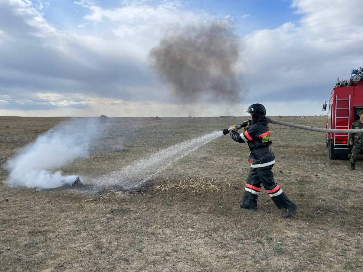 В Барсакельмесском заповеднике начался пожароопасный сезон