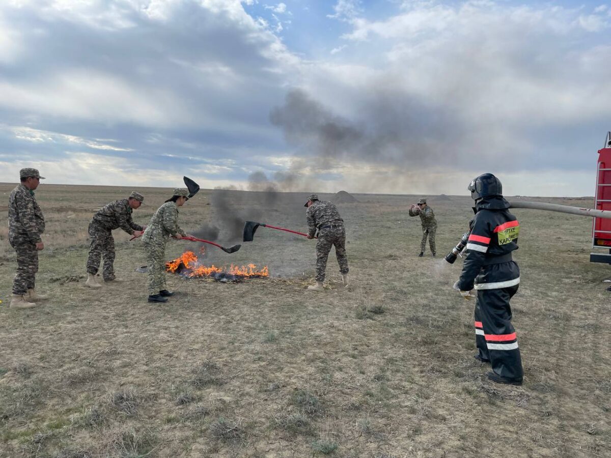 Барсакелмес қорығында өрт қауіпті маусым басталды