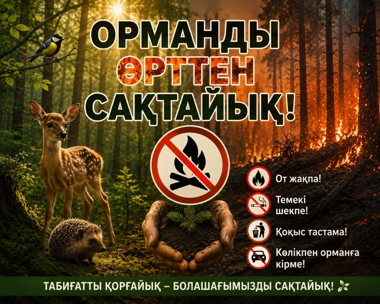 Сжигание сухой травы - начало большой беды!