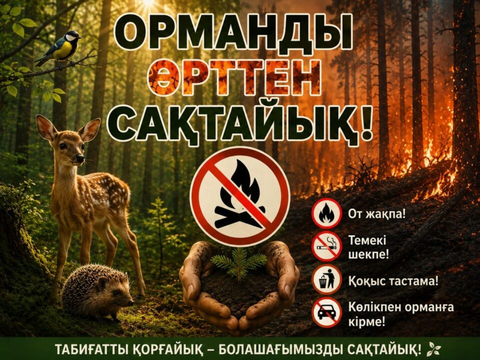 Құрғақ шөпті жағу - үлкен апаттың бастауы!