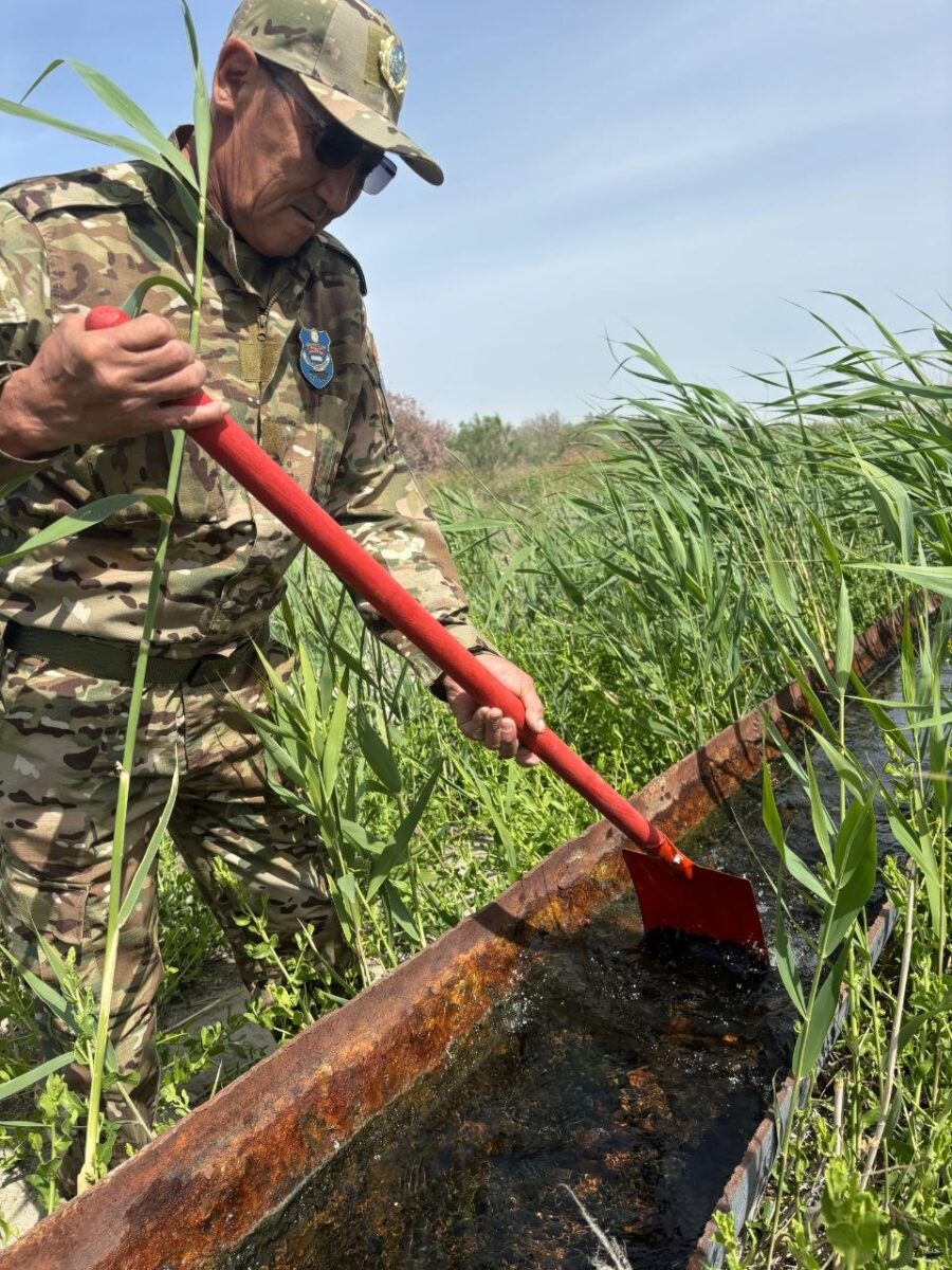 На участке Каскакулан проведена экологическая акция «Мөлдір бұлақ»