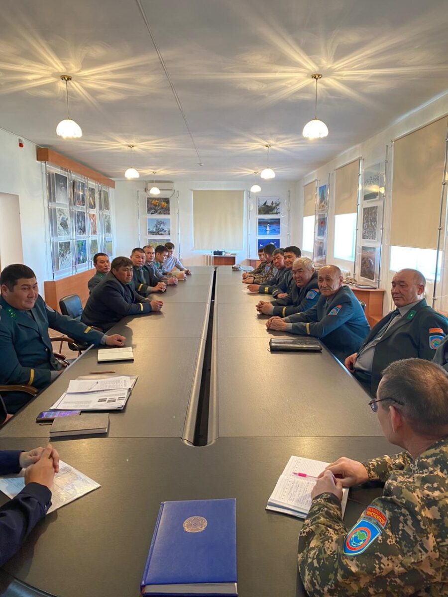 6-7 марта в Барсакельмесском государственном природном заповеднике проведены учебно-практические занятия для государственных инспекторов