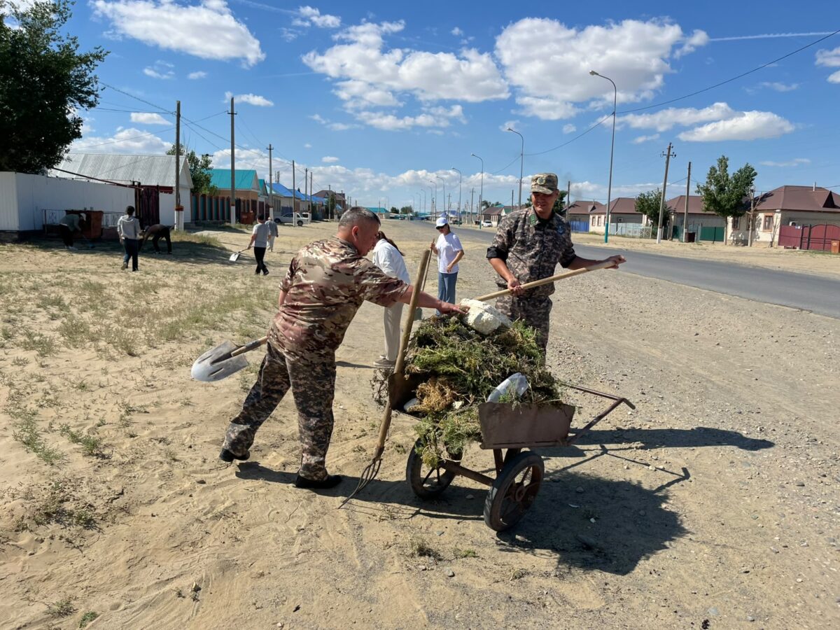 В рамках акции «Таза Қазақстан» были проведены мероприятия по уборке территории