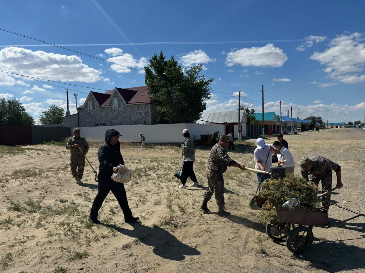 В рамках акции «Таза Қазақстан» были проведены мероприятия по уборке территории