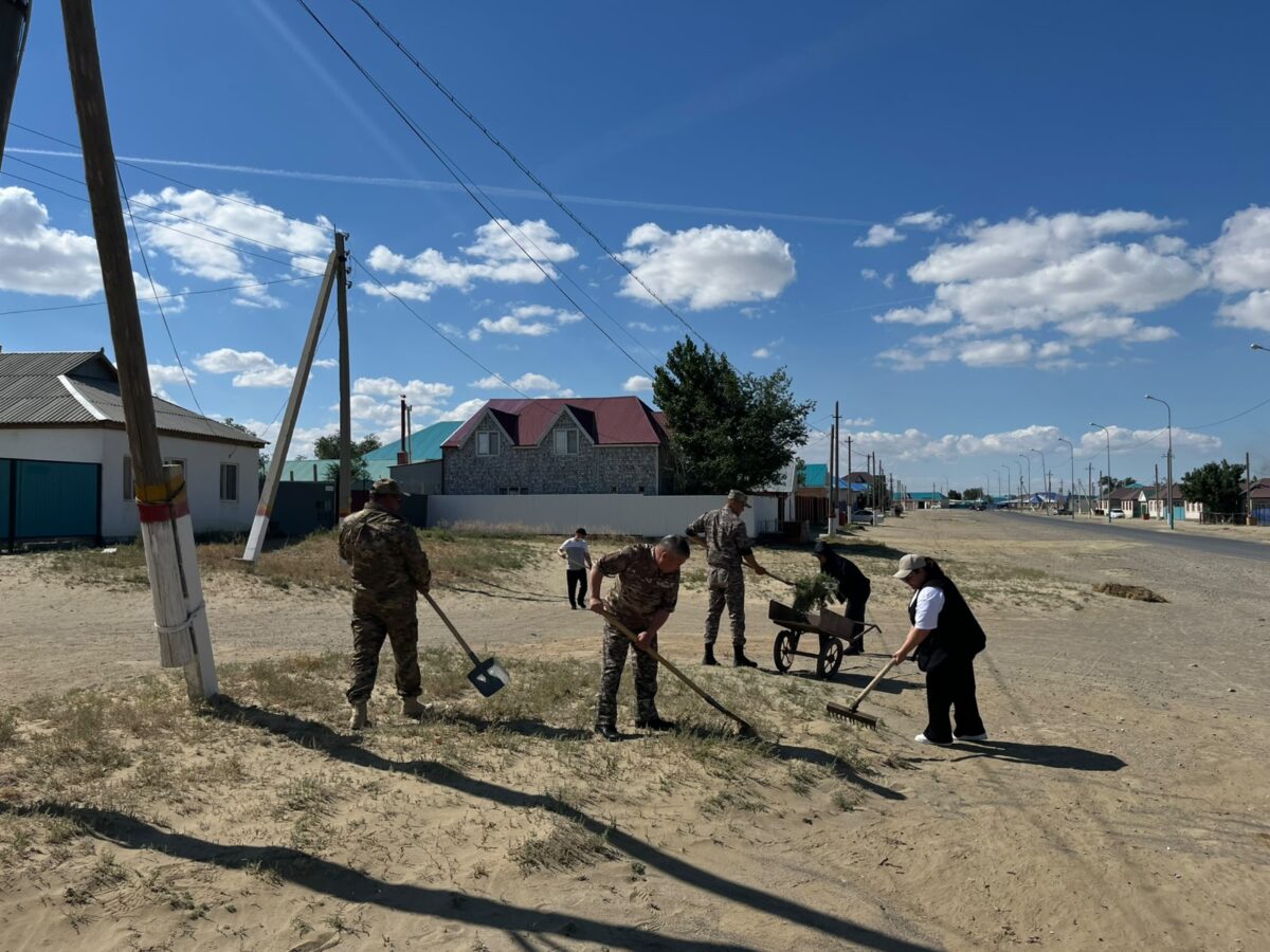 «Таза Қазақстан» акциясы аясында тазалық жұмыстары жүргізілді