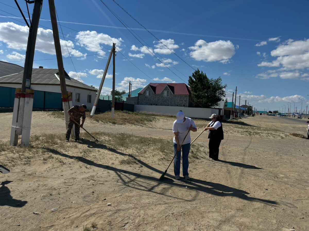 В рамках акции «Таза Қазақстан» были проведены мероприятия по уборке территории