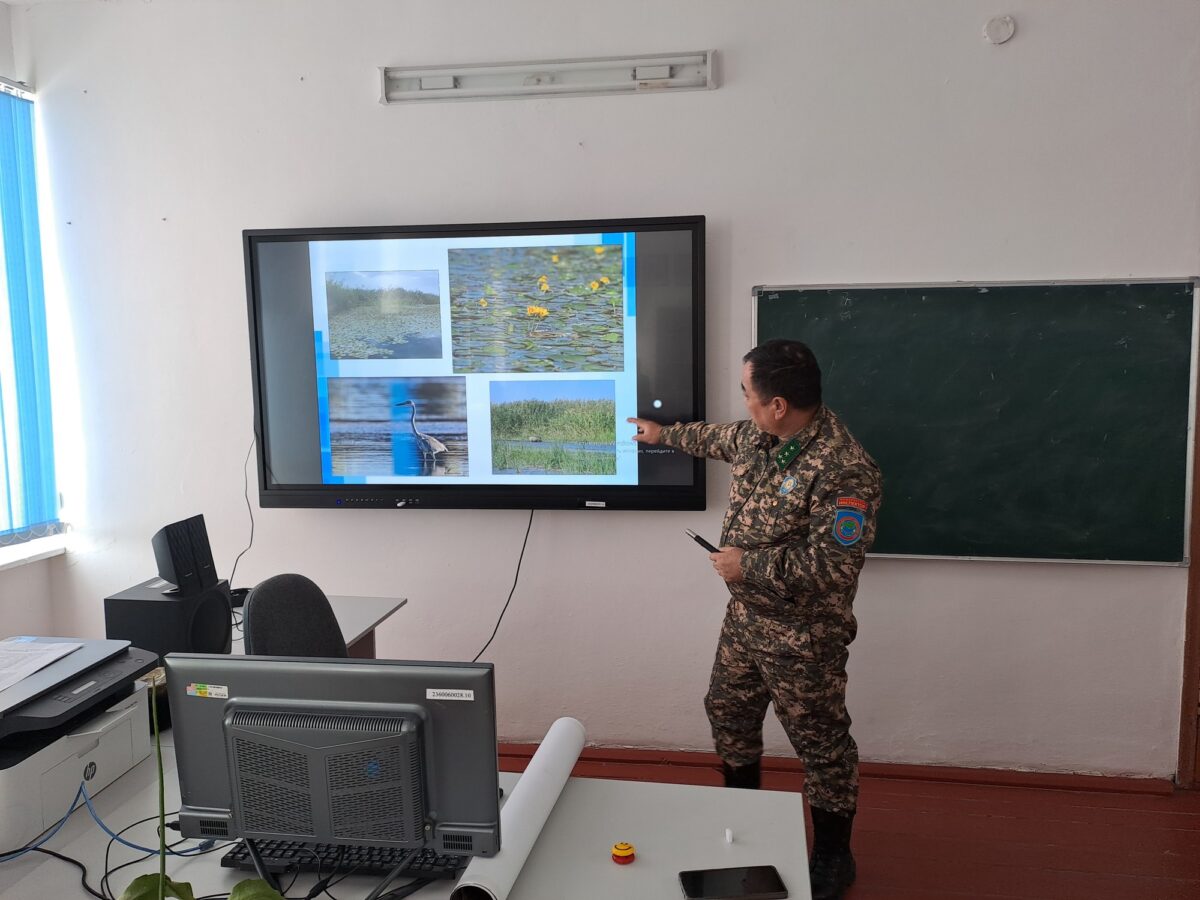 Экологический урок в селе Аралкум