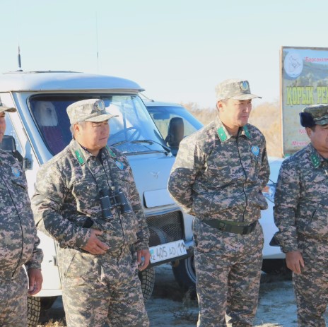 В Барсакельмесском заповеднике провели осенний учет животных