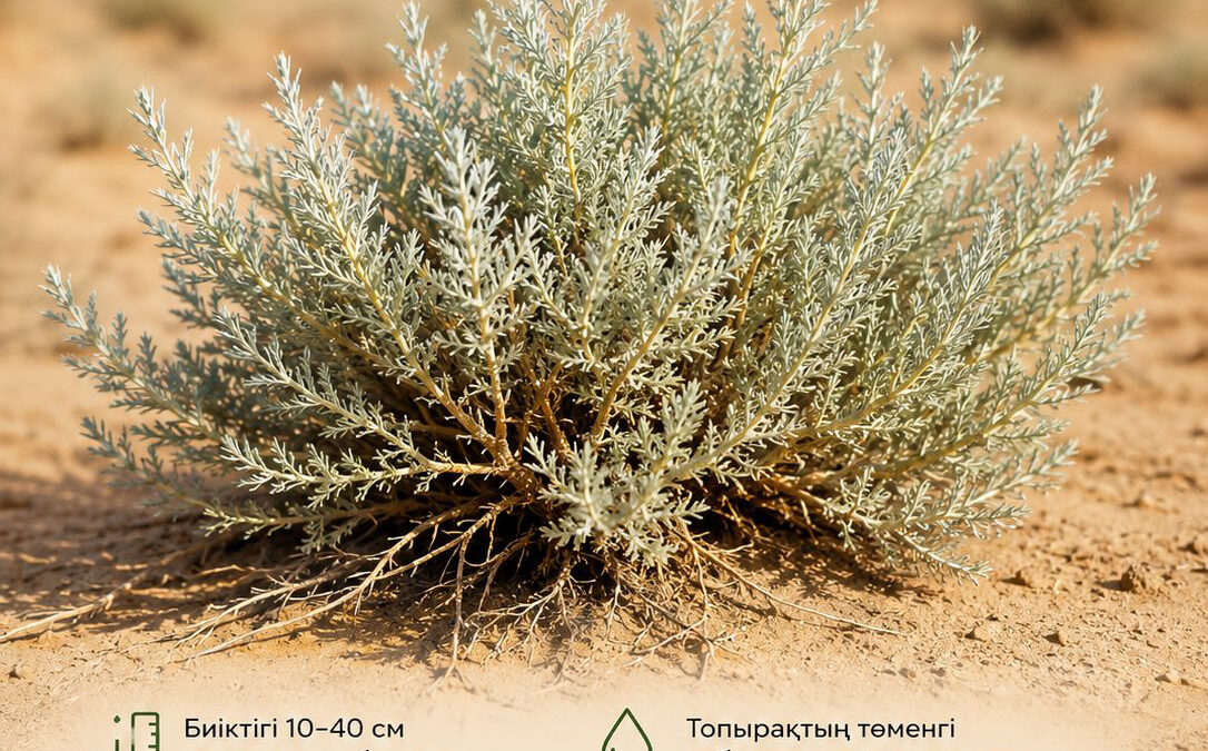 Полынь белоземельная – уникальное растение заповедника Барсакельмес