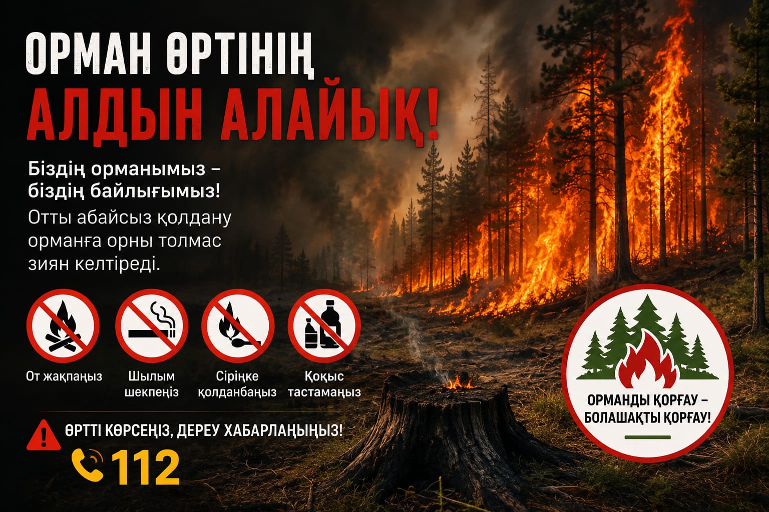 Өрт қауіпсіздігін сақтайық!