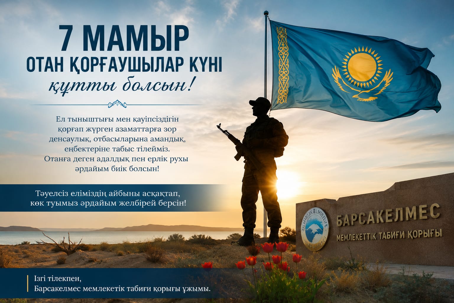 7 мамыр – Отан қорғаушылар күні құтты болсын!