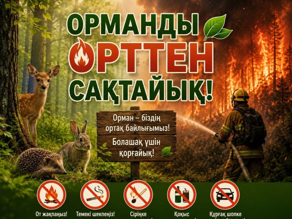 Құрғақ шөпті жағу – үлкен апаттың бастауы!